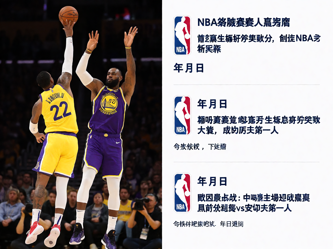 NBA常规赛湖人对阵勇士比赛精彩瞬间
